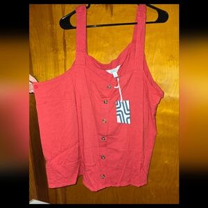 NWT Market & Spruce Tank, Stitch Fix, 2X, Red